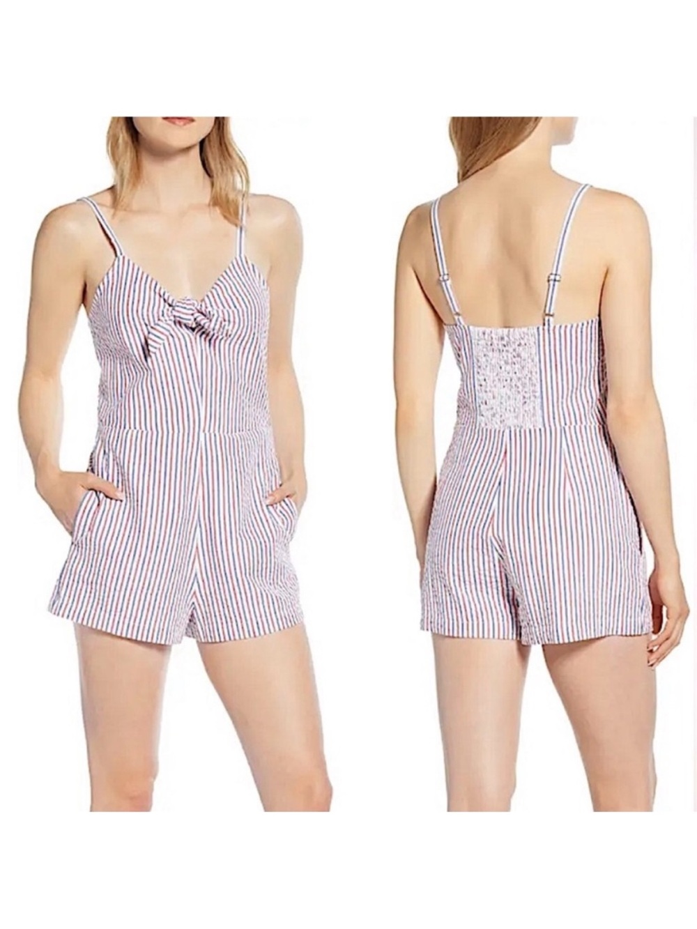 Vineyard Vines Striped Seersucker Romper NWT